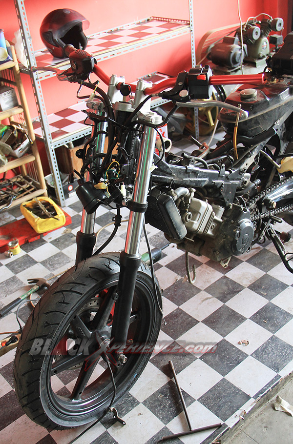 Suspensi depan Yamaha Byson