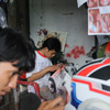 Airbrush dan Sticker Balut Bodi Tiger