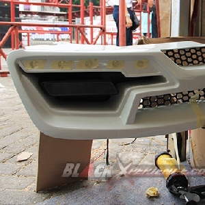 Setelah fitting bumper custom di poles kembali