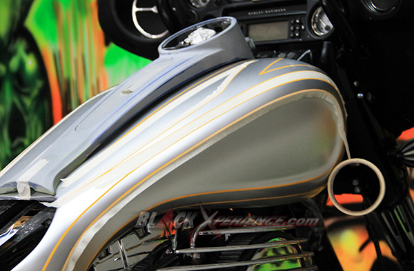 Gas tank siap di airbrush