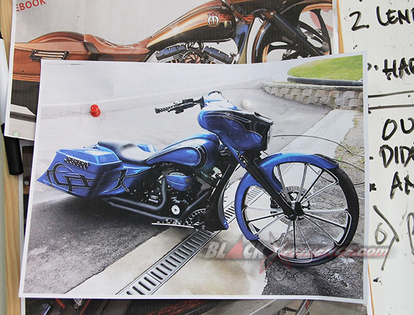 Sket / gambar panduan modifikasi Streetglide