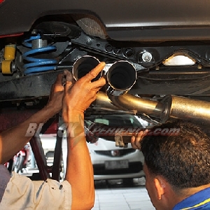 Pasang tail pipe 