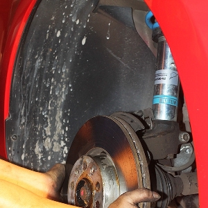 Disc brake standar dilepas