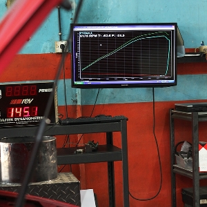 Grafik dynotest VW Golf 1.4 TSI Twincharge