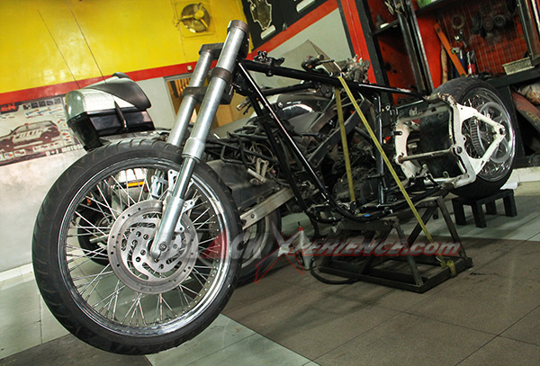 Rangka Softail sudah siap