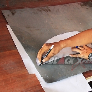 Pencetakan pola ke plat 