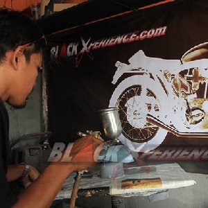 Proses pengecatan tahap awal