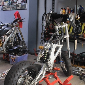 Proses rakit Yamaha V-Ixion supermoto