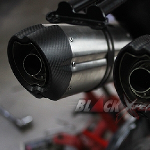 Knalpot double muffler