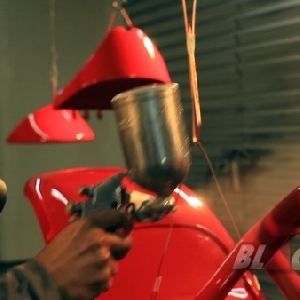 Proses pengecatan rangka custom prostreet kustom