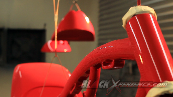 Proses pengecatan rangka custom prostreet kustom