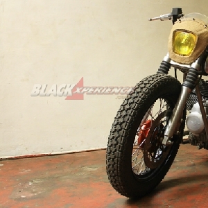 Tampang final modifikasi bobber Moto Guzzi V7 II Racer by KickAss Choppers