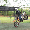 Test Ride Ala Stuntman Akhiri Modifikasi Supermoto Caos Custom Bike