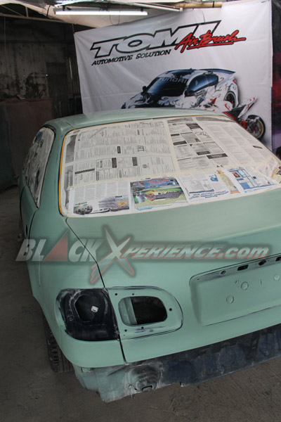 Ganti Cat Abu-abu Menyerupai Honda Jazz RS 2012
