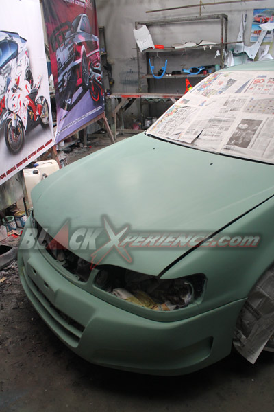 Ganti Cat Abu-abu Menyerupai Honda Jazz RS 2012