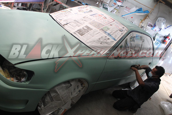 Ganti Cat Abu-abu Menyerupai Honda Jazz RS 2012