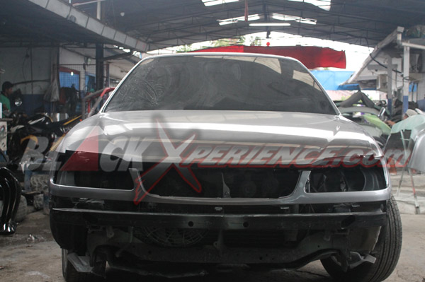 Ganti Cat Abu-abu Menyerupai Honda Jazz RS 2012