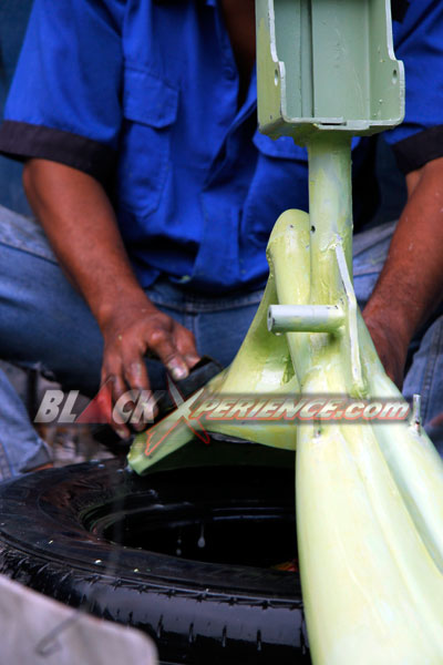 Inilah Urutan Proses Chrome Komponen CB 125