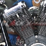 Ini Wujud Bodi dan Mesin Softail Evo Tut-tut Train