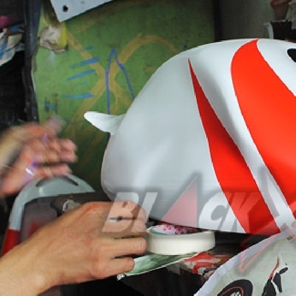 Airbrush dan Sticker Balut Bodi Tiger