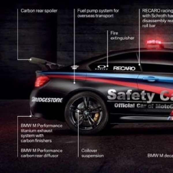 Simak Kecanggihan Teknologi BMW M4 Safety Car MotoGP 2015