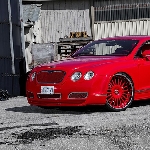 Modifikasi Bentley Continental GT, Gincu Merah dengan Velg Forgatio