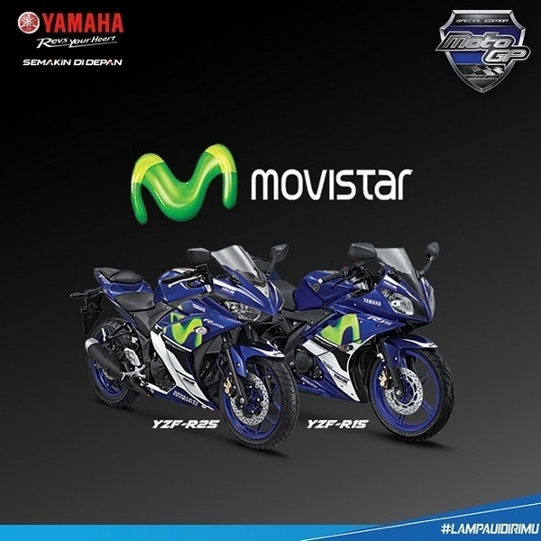 Yamaha R25 dan Yamaha R15 Edisi MotoGP dan Monster Tech 3