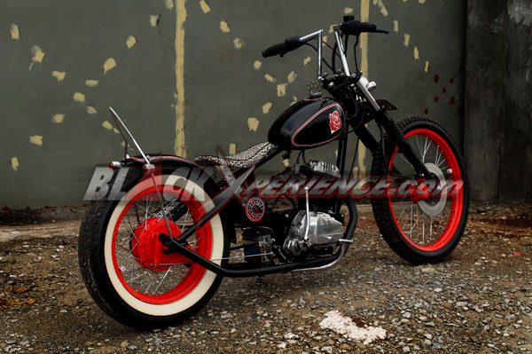 Modifikasi Mix Honda GL100 Chopper dan Brat Style