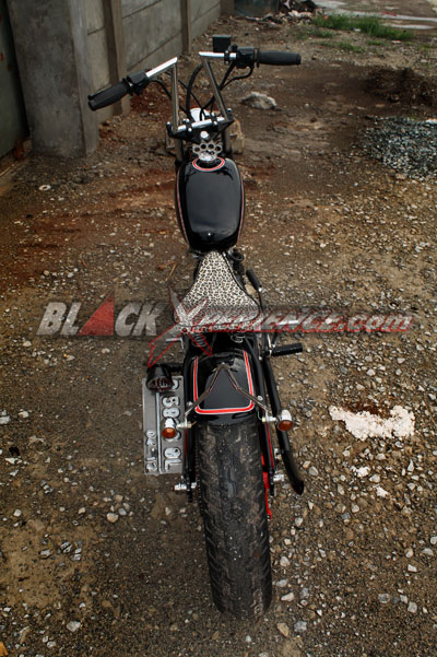 Modifikasi Mix Honda GL100 Chopper dan Brat Style