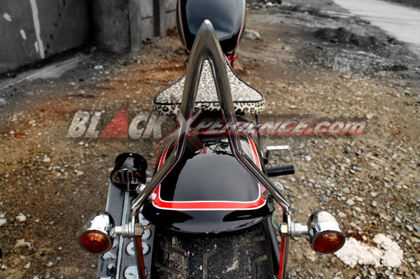 Modifikasi Mix Honda GL100 Chopper dan Brat Style
