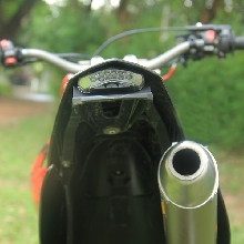 Tampang belakang Kawasaki KLX150 Supermoto