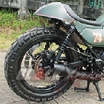 Scorpio Cafe Racer Green Army