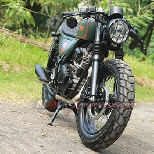 Scorpio Cafe Racer Green Army