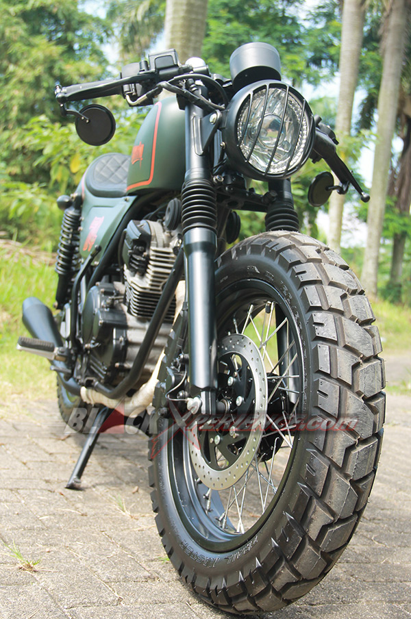Scorpio Cafe Racer Green Army