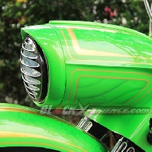 Headlamp cover dilengkapi dengan motif batik airbrush