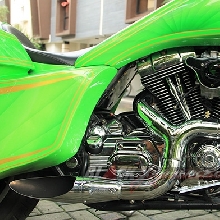 Mesin dan knalpot full chrome