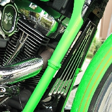 H-D Roadking 2005 Green Goblin Chicano Style
