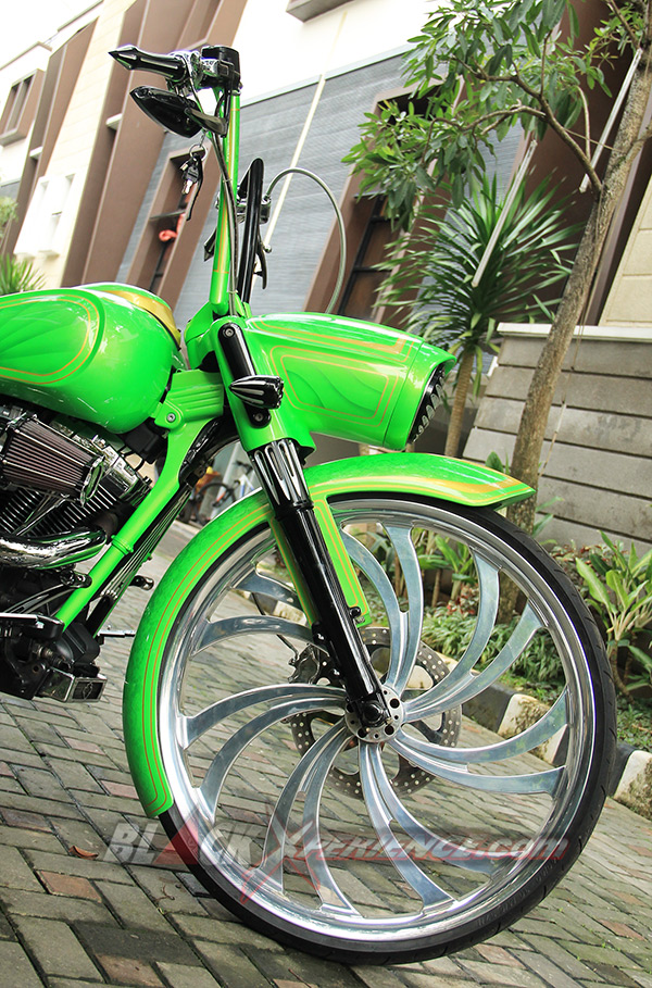 Tampang samping depan H-D Roadking