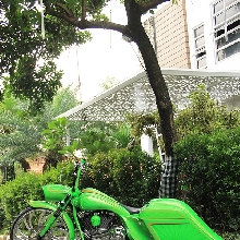 H-D Roadking 2005 Green Goblin Chicano Style