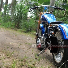 Tampang belakang Honda Tiger chopper
