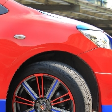 Velg racing dibalut warna-warna senad konsep