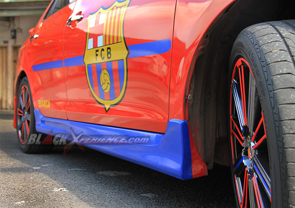Side skirt menguatkan tampilan modif TRD