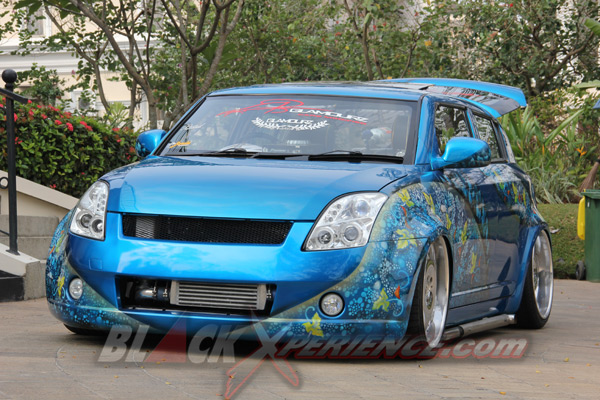 Turbo Kit Zage Melengkapi Modifikasi Swift Batik Khas Nusantara