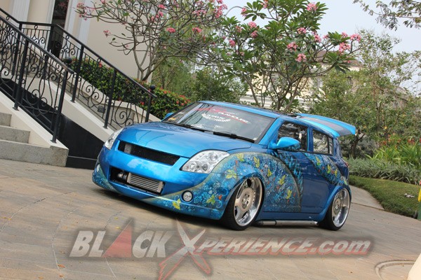 Turbo Kit Zage Melengkapi Modifikasi Swift Batik Khas Nusantara