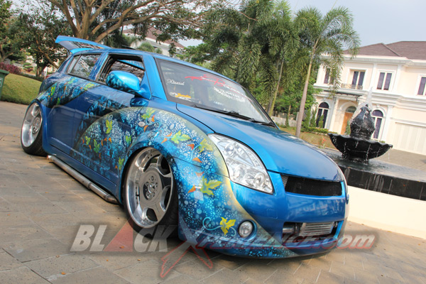 Turbo Kit Zage Melengkapi Modifikasi Swift Batik Khas Nusantara