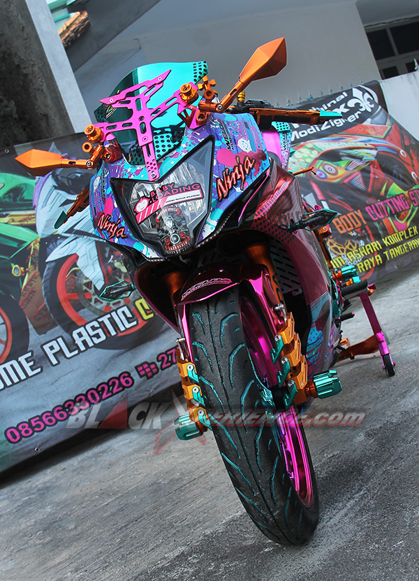 Kawasaki Ninja250 Chrome Spray Sengaja Didesain Untuk Wanita