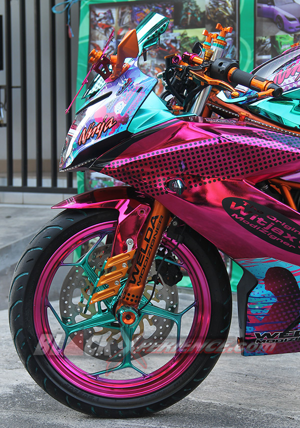 Kawasaki Ninja250 Chrome Spray Sengaja Didesain Untuk Wanita