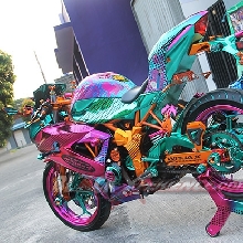 Kawasaki Ninja250 Chrome Spray Sengaja Didesain Untuk Wanita