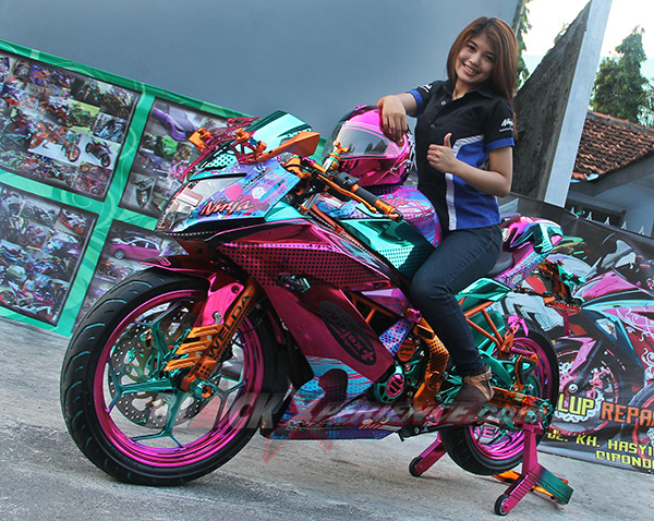 Kawasaki Ninja250 Chrome Spray Sengaja Didesain Untuk Wanita