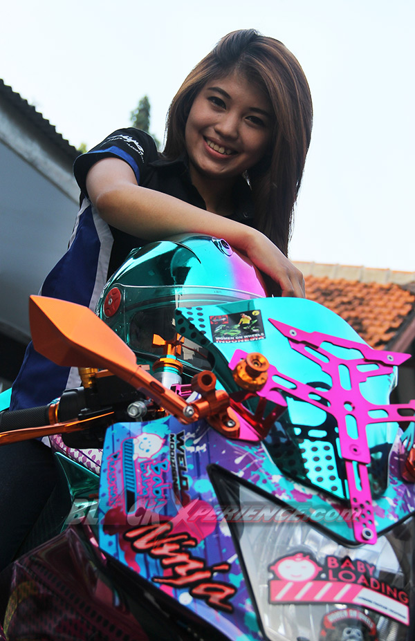Kawasaki Ninja250 Chrome Spray Sengaja Didesain Untuk Wanita
